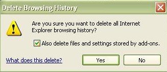 delete browsing history